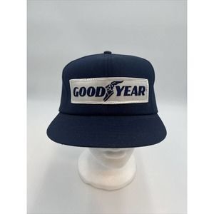 VINTAGE SWINGSTER GOODYEAR FOAM SNAPBACK TRUCKER HAT CAP USA MADE
